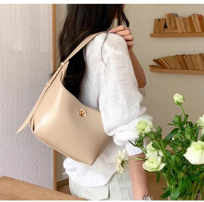 여성 핸드백 버클숄더백 토트백 심플 여성숄더백 오피스룩 사무실