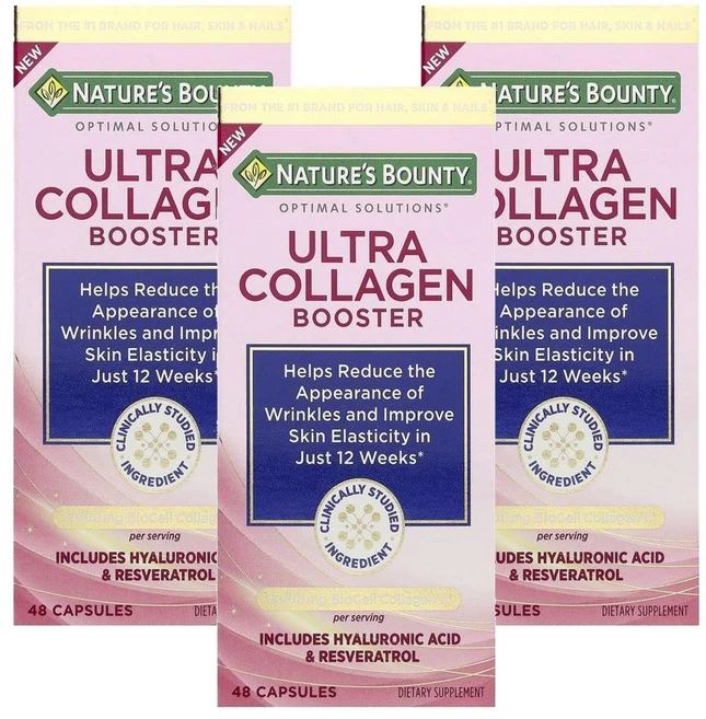 네이처스 바운티 옵티멀 솔루션 울트라 콜라겐 부스터 Nature's Bounty Optimal Solutions® Ultra Collagen Booster 48정, 3개 - 쿠팡