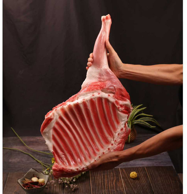 고기모형 목살 조형물 정육 음식 소품 촬영 갈비 전시 양갈비 27x22cm, 상세페이지 참고