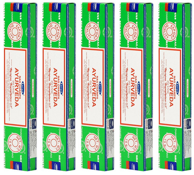 나그참파 인센스 스틱 15g 5개입 4종 향 중 택 1, 아유르베다