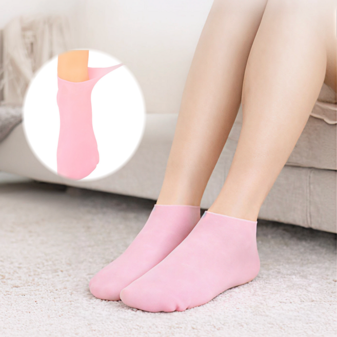 피오니르 실리콘 발뒷꿈치 갈라짐 강력보습 양말, 53g, 1개, 2개입