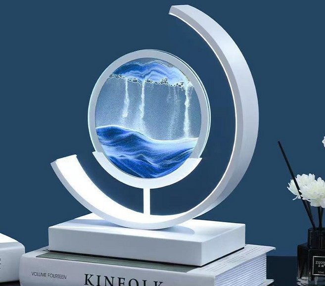 사는잼 LED 모래멍 모래시계 액자 무드등 취침등 수유등 수면등 집들이선물 밝기조절가능