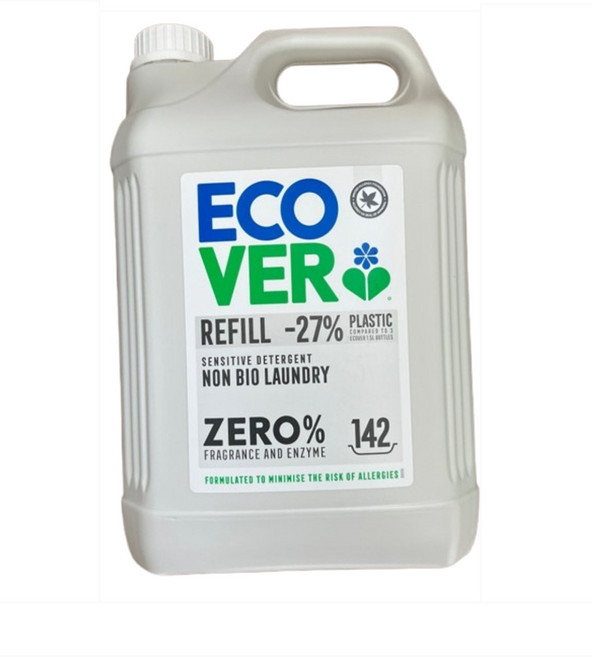 에코버 제로 세탁세제 무향 5L 대용량 프리미엄 고농축 저자극, 1개, 4.8L