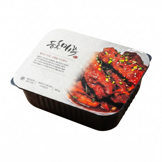 월정식품점 등갈비 찜 쪽갈비 매운 돼지갈비찜 등촌매쪽 800g 2개