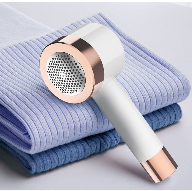 스테디샤인 보풀제거기 세탁소 전문가용 3중 스테인리스날 먼지제거기 USB충전 유무선가능 절삭식 접착식, 화이트