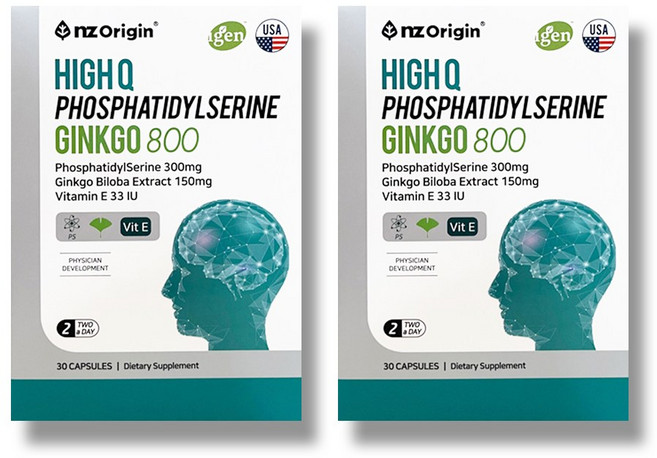 엔젯오리진 하이큐 포스파티딜세린 1200 포스타딜세린 포스파티딜, 30정, 2개