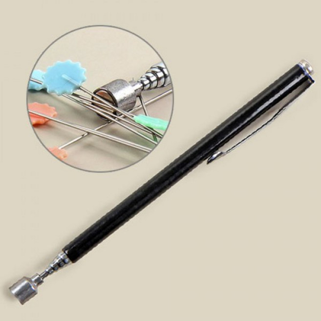 미용 작업용 자석 팔찌 헤어핀 머리핀 시침핀 바느질 홀더 마그네틱 손목 밴드 헤어 스타일링 미용 도구 퀼트, 블랙, 1개