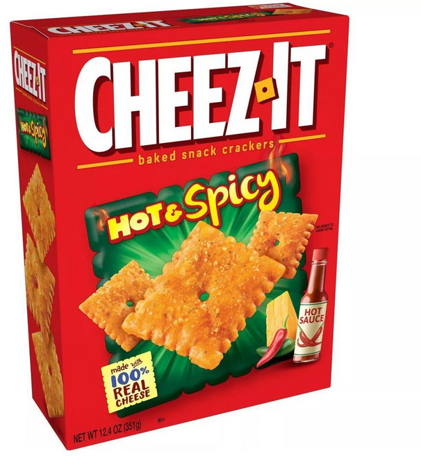 [미국직배송]치즈잇 핫 & 스파이시 331g Cheez-It Baked Snack Cheese Crackers Hot & Spicy, 1개