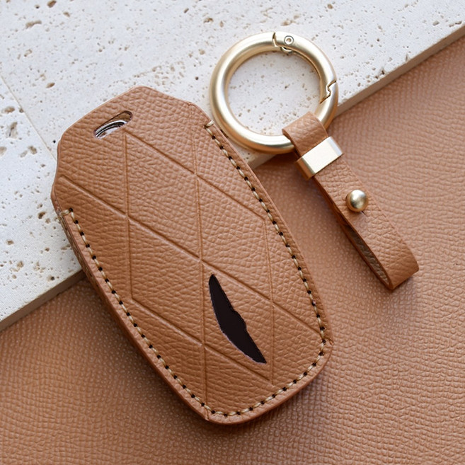 트니르 제네시스 호환 G80 GV80 G70 GV70 G90 차 키케이스, 제네시스F타입, 샌드브라운