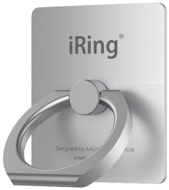 억스 아이링 오리지널 매스티지 스마트링 핸드폰 스마트톡 핸드 그립 거치대, 글래이시어 실버, 1개