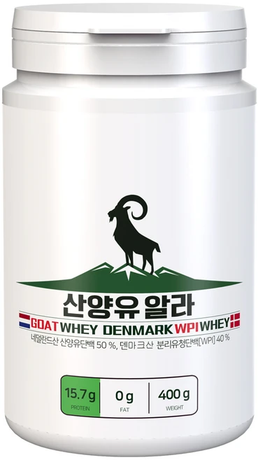 원데이뉴트리션 덴마크 분리유청 단백질 쉐이크 산양유알라 WPI, 400g, 1개 - 쿠팡