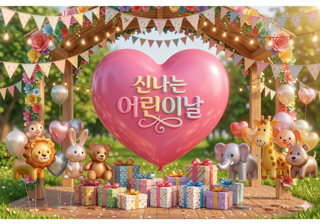 어린이날현수막 3D어린이날현수막 어린이날파티 어린이날풍선현수막, 1개, A003 120+180