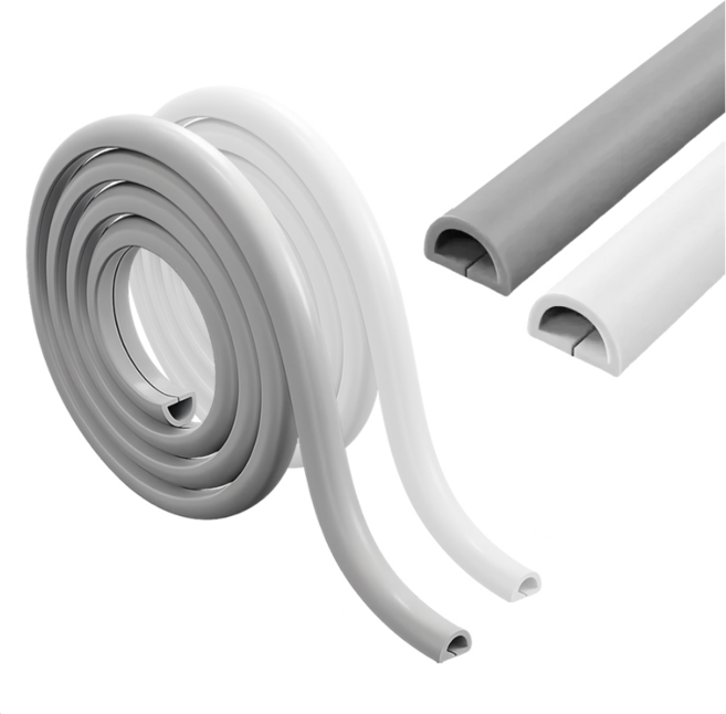 리버브 슬림형 케이블몰딩 3M 벽선정리 얇은선 정리용, 화이트, 2개