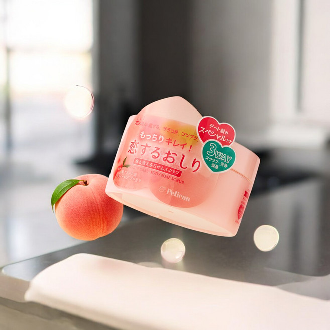 PELICAN SOAP 펠리칸솝 사랑에 빠진 엉덩이 버블스크럽 버블워시, 1병