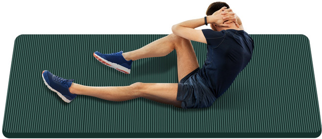 키스미스 NBR 요가매트 15/20mm 운동 매트 소음방지 홈트레이닝, 1세트, 그린