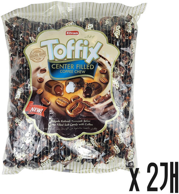 엘반 토픽스 커피 츄잉 캔디, 800g, 2개