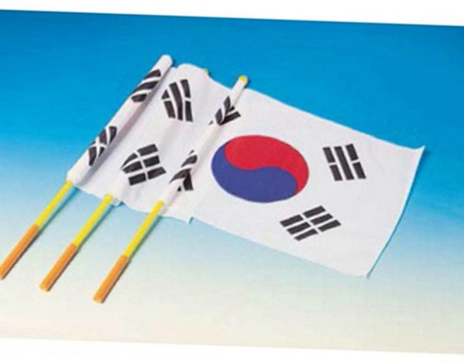 일프로 - 수기태극기 천 30cmx45cm 운동회용품 국기 학교체육 태극기