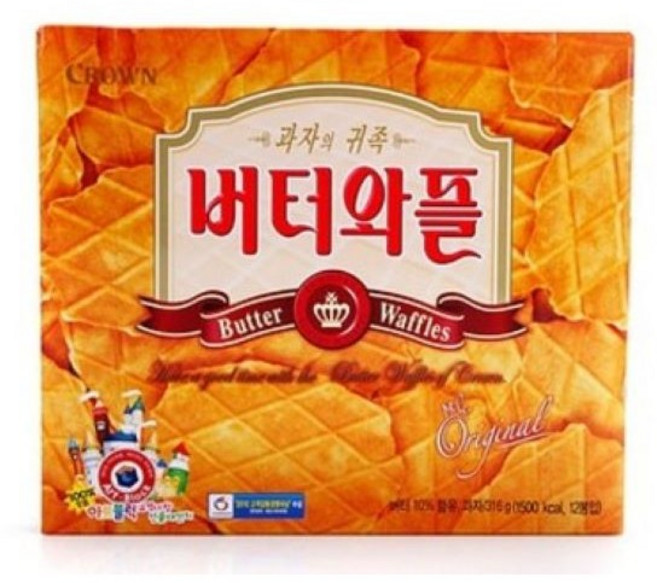 크라운제과 버터와플, 316g, 7개