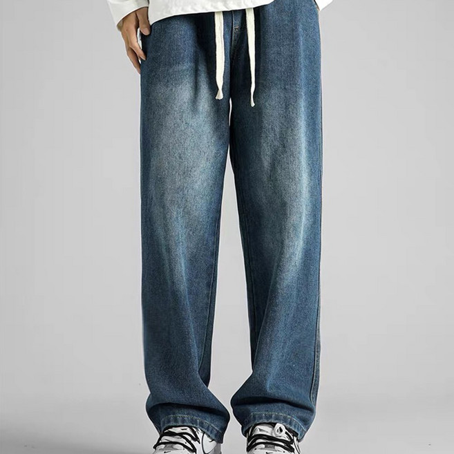 KDNC 남자 청바지 허리 밴딩 스판 슬랙스 남자 봄여름바지