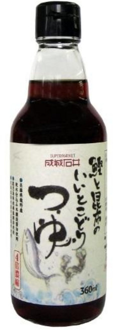 Seijo Ishii 세이조이시이 가다랑어 다시마 쯔유, 360ml, 10개