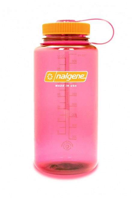 Nalgene 1000cc寬口運動水壺, 火鶴粉, 1個, 1L