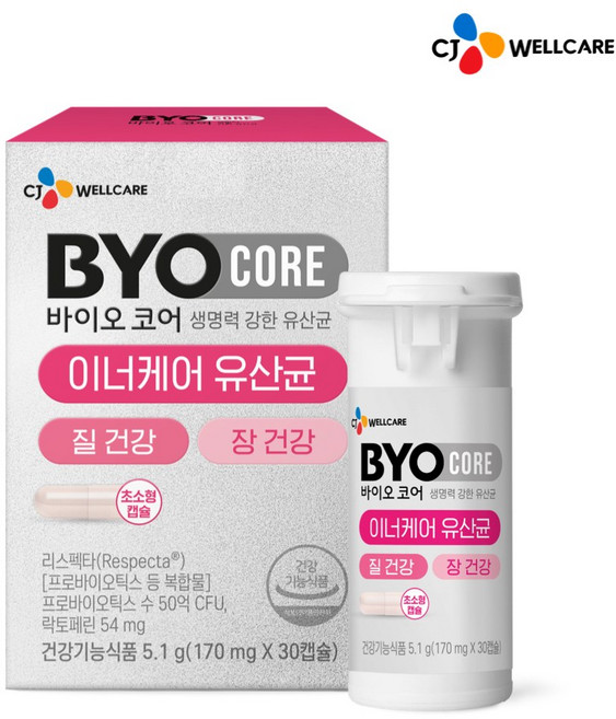 CJ 바이오코어 질 건강 리스펙타 유산균, 30회분, 1박스