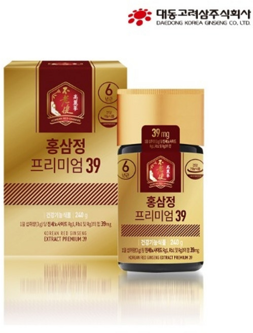 대동고려삼 홍삼정 프리미엄 39 농축액, 1개, 240정