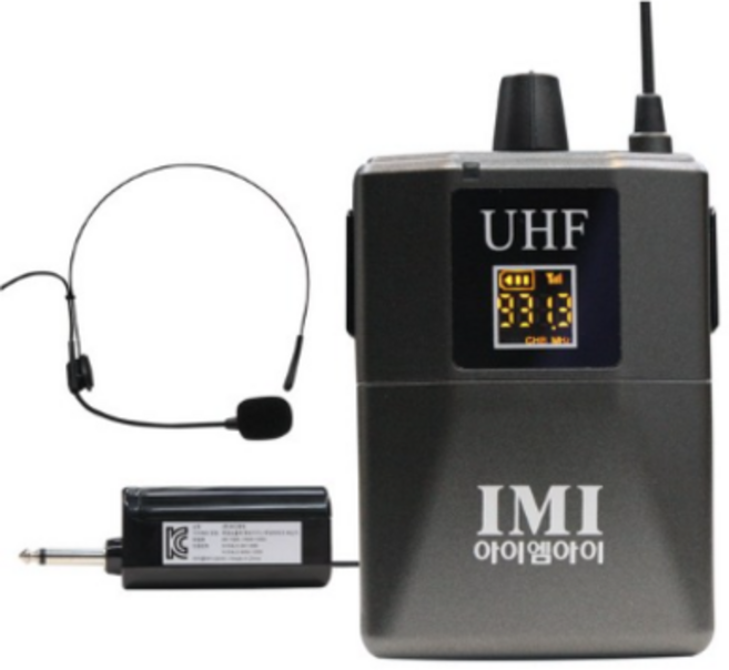 iMi IM-1000 무선마이크 행사용 강의용 수업용 공연용 (송수신거리50m), IM-1000(송신기)
IMW-1000(수신기)
