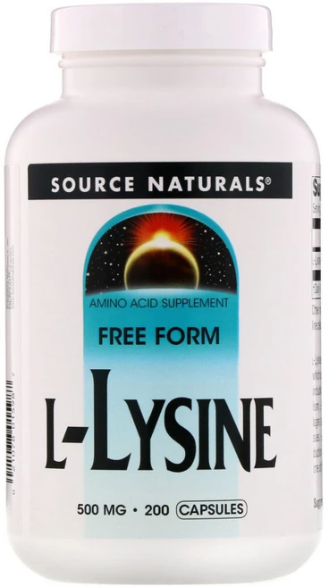 소스 네추럴스 L 라이신 HCl 500 mg 200 캡슐, 200정, 1개 - 쿠팡