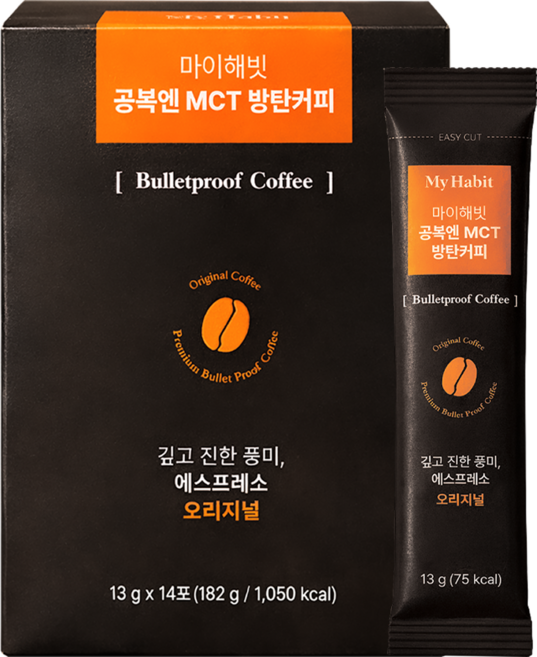 마이해빗 공복엔 MCT 방탄커피, 1박스, 182g