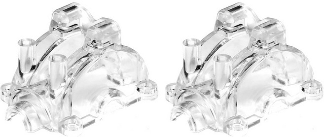 투명 차동 기어 RC 기어박스 자동차 TT02 케이스 시리즈용 플라스틱 전면 후면 타미야 10 커버, 명확하다