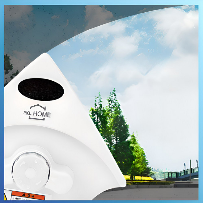 보노비 초강력 자석 유리창닦이(5~25mm두께용) 베란다 외창 청소도구, 퓨어화이트, 1개