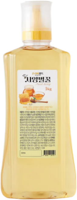 온리비푸드 순수 사양벌꿀, 1개, 1kg