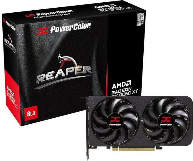 PowerColor Reaper AMD Radeon RX 9060 XT 8GB GDDR6 8 기가바이트, PowerColor Reaper AMD Radeon R