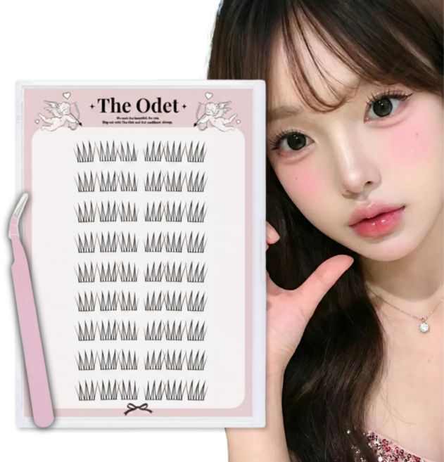 디오뎃 노글루 속눈썹 풀 필요없는 대용량 아이돌 아이래쉬 10-12mm, 1개, 60개입
