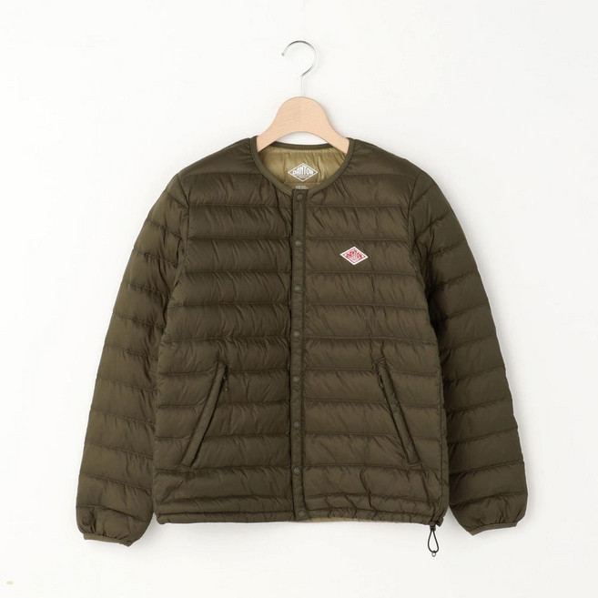 경량 롱패딩 단톤 여성 남성용 옐로우 다운재킷 라운드넥 초경량 방풍 방수 그린 XS