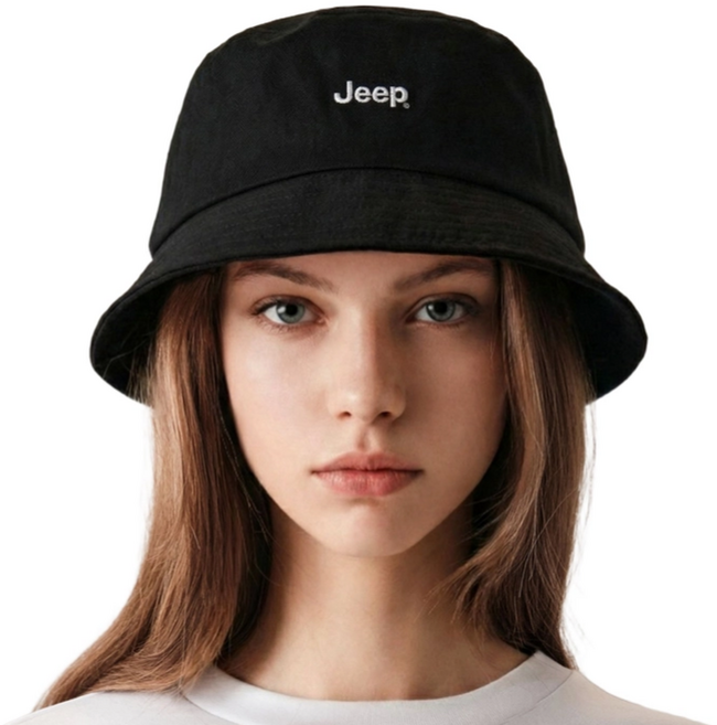 지프 JEEP 캐주얼 버킷햇 면100% 남녀공용 벙거지 모자