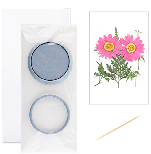 압화 연필꽂이만들기세트 DIY / 회색 + 마가렛A형