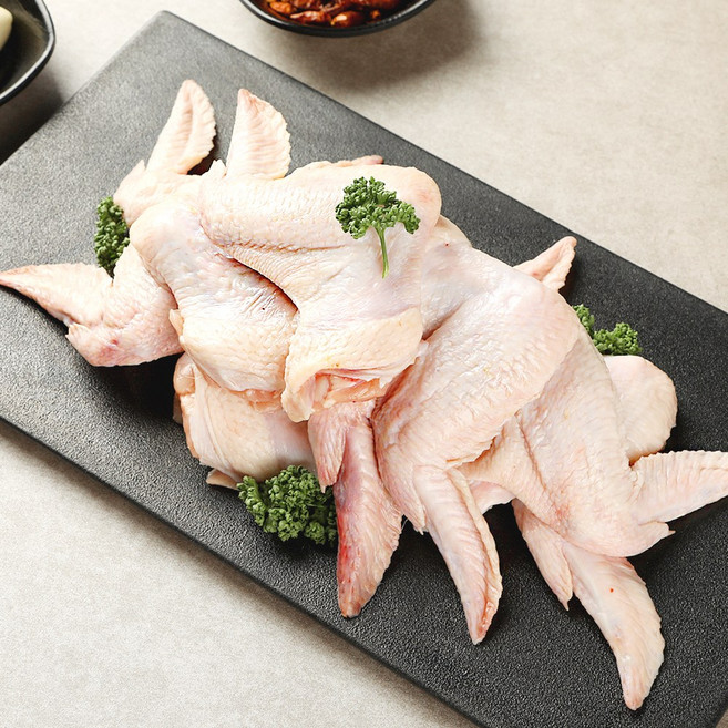 (1+1)국내산 닭날개 통날개(냉장), 1kgX2개, 무염지