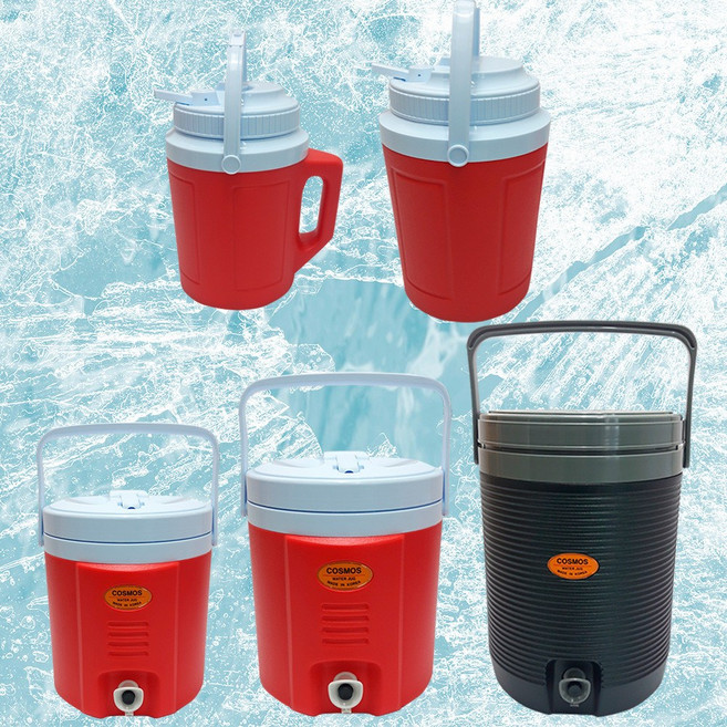 코스모스 아이스 피크닉 보냉 물통, 혼합색상, 2L, 1개