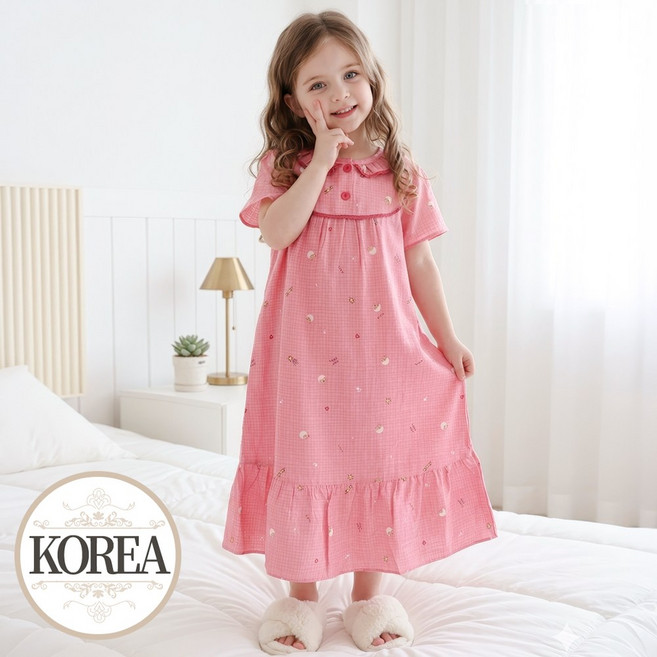 아동 잠옷 여아 파자마 동글이D(인견)
