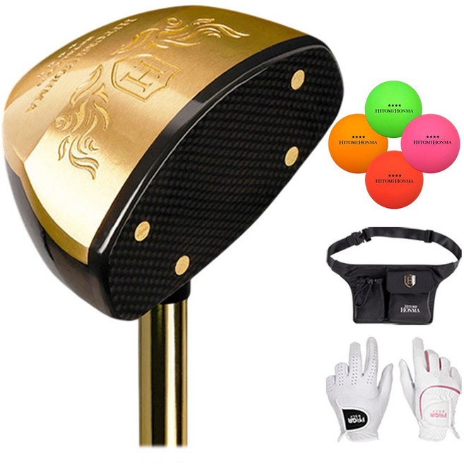 히토미 혼마 파크골프채 파크 골프 용품 남성용 여성용 ROYAL GOLD 협회공인인증 4스타, 90도, 선택:85cm