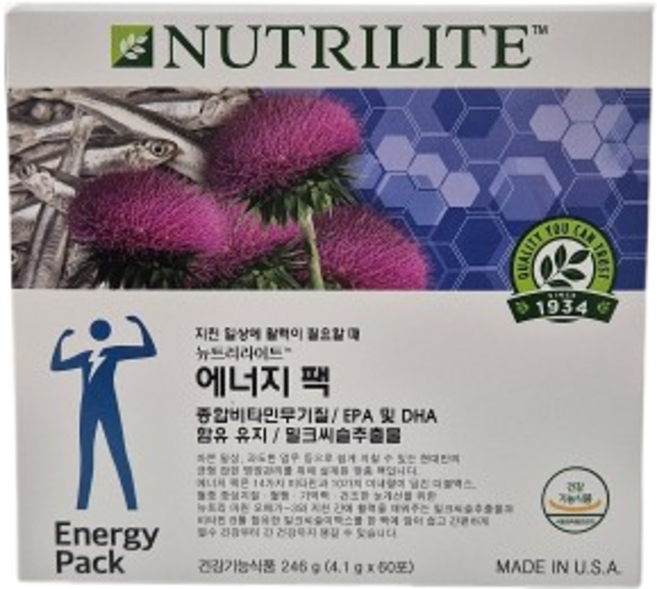 암웨이 에너지팩 (60팩 30일분) / 맨즈팩, 4.1g, 60개