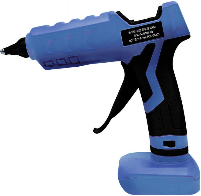 솔리드 전동 충전 무선 글루건 실리콘 총 건 핫멜트 디월트호환 SOL-GD01, 1개, 솔리드 글루건 보쉬호환 SOL-GB01