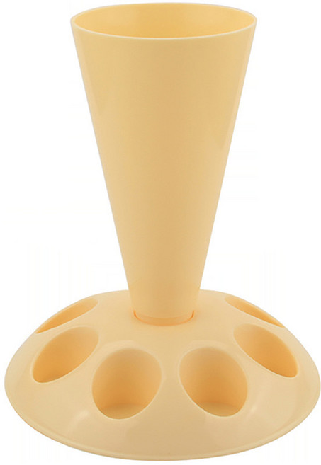 짤주머니 거치대 깍지 받침대 깍지틀 보관함 베이킹 도구 재료 모양 제빵 스탠드, 1개, 엘로우