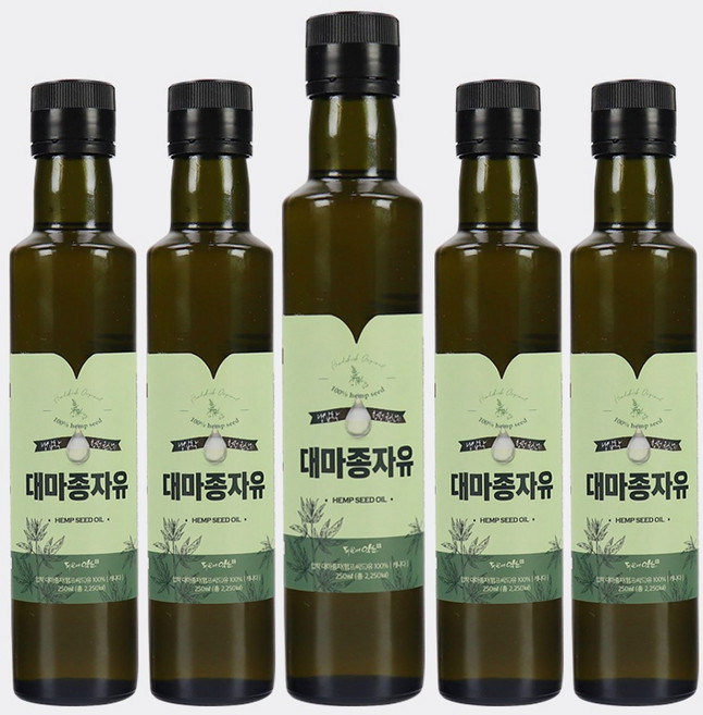 대마종자유 햄프씨드오일 햄프씨드기름 저온압착, 5개