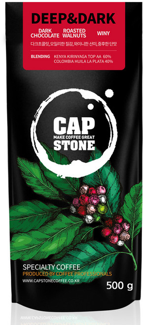 캡스톤 스페셜티 블렌드 원두커피, 딥앤다크, 500g, 1개