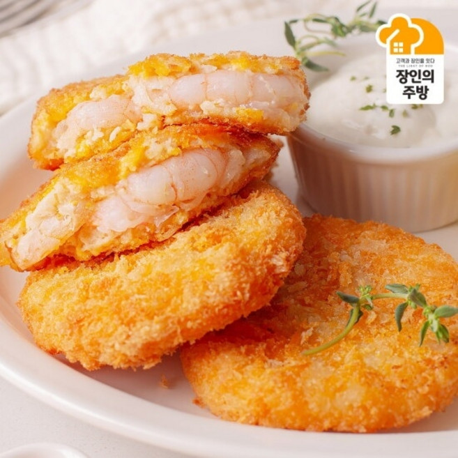 흰다리새우 통살 새우까스 20장 1kg 냉동 패티, 흰다리새우 통살 새우까스20장 1kg x2, 2개, 2kg