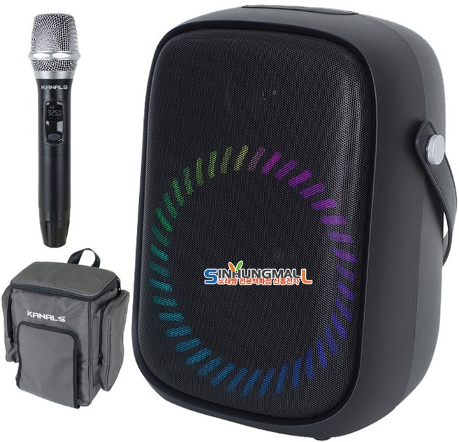 카날스 BW-600 충전식 이동형 블루투스 앰프 6.5인치스피커 900MHz 무선MIC 150W, BW-600_핸드마이크
