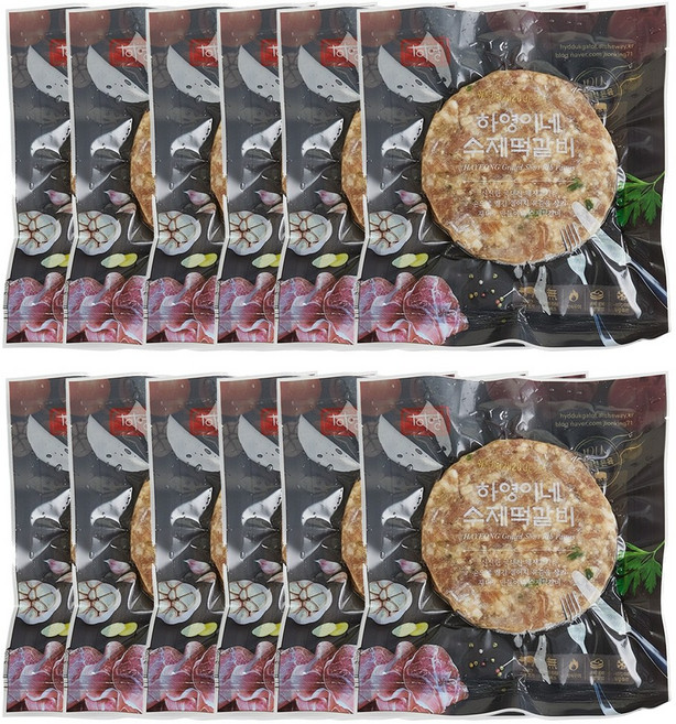 육즙 가득한 하영이네 수제 떡갈비 순한맛, 12개, 120g